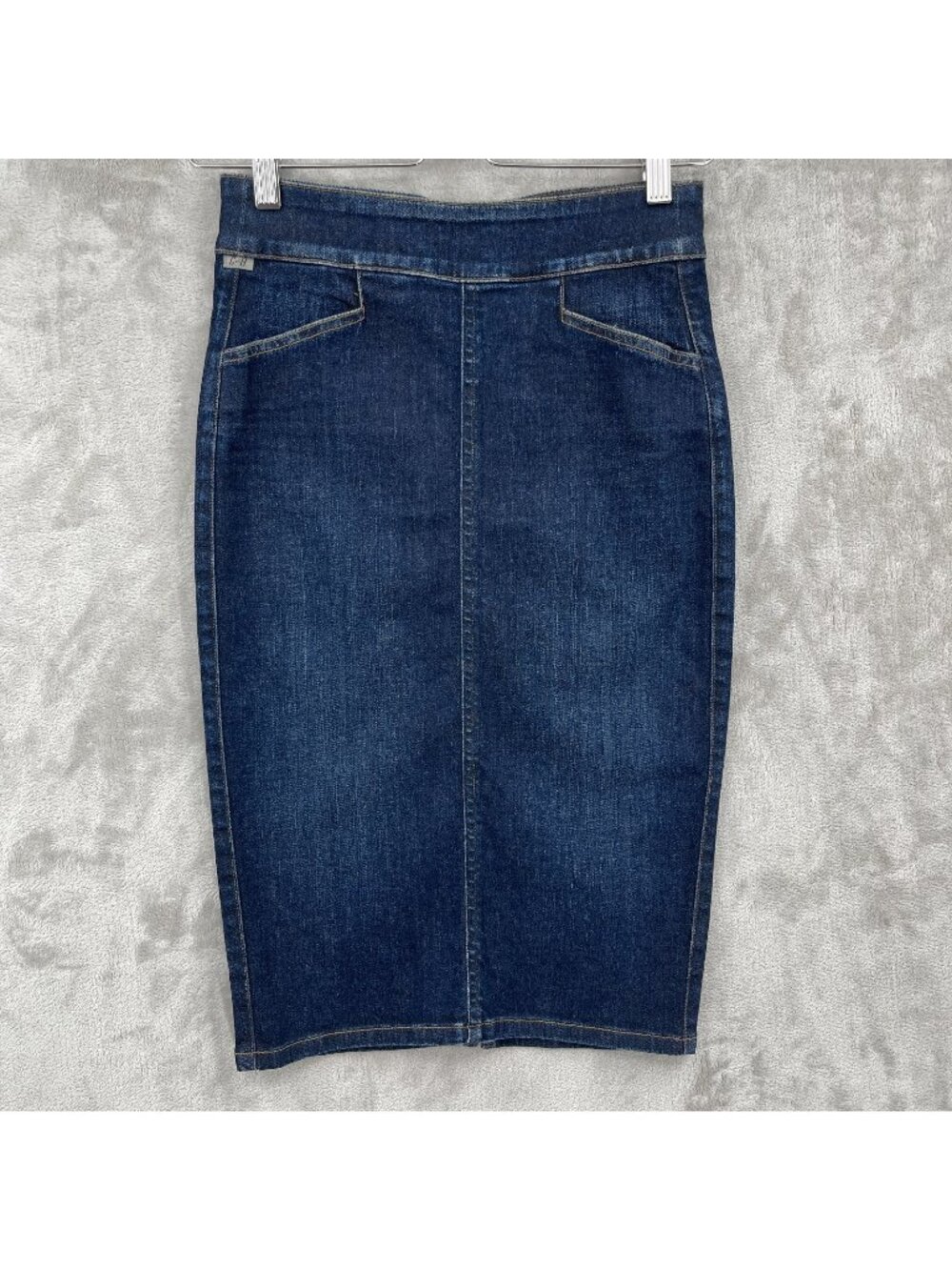 Citizens of Humanity Karmen Pencil Dark Wash Denim Skirt Back Slit